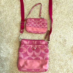 Coach Crossbody with matching wristlet